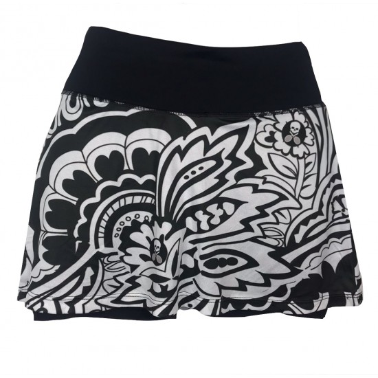 SAIA SHORTS BONES TRIBAL  - PRETA E BRANCA